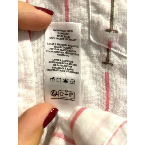 Rails Charli shirt Pink Palm Stripe Women's sz. S - Picture 10 of 12